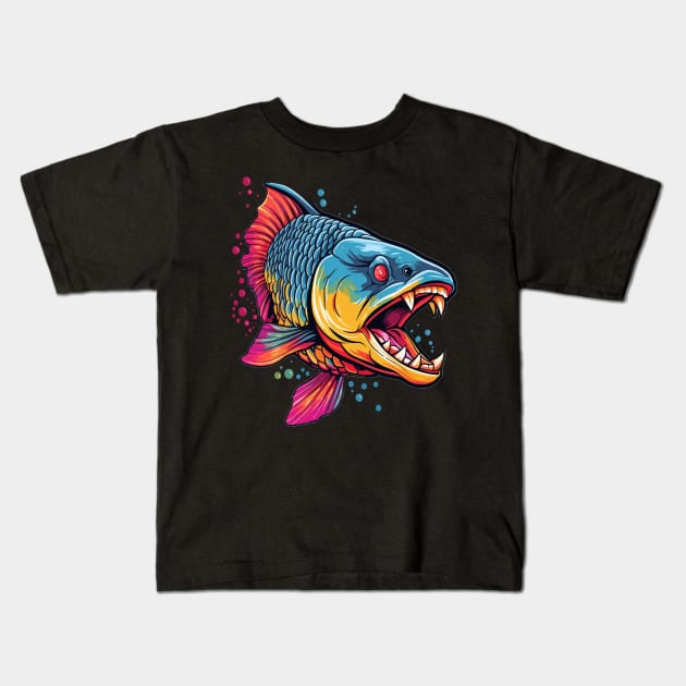 Arowana Coloring Book Kids T-Shirt by JH Mart